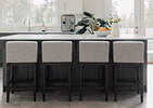 Armand Counter Stool -Cyrilo Silver