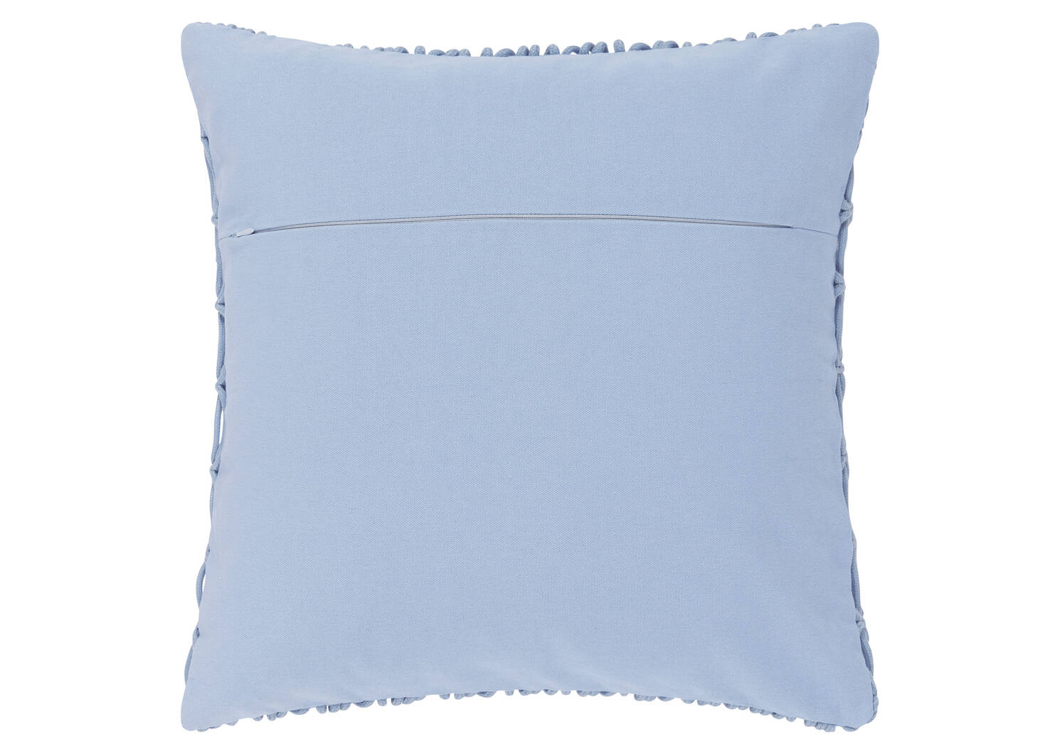 Coussin Corde 20x20 bleu pâle