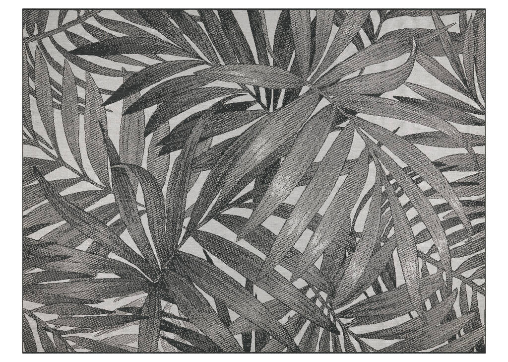 Makaha Outdoor Rug 94x126 Black/Grey