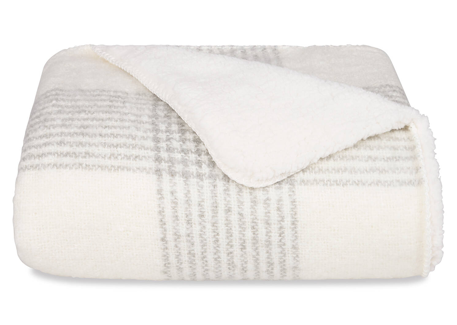 Jeté sherpa Becca crème