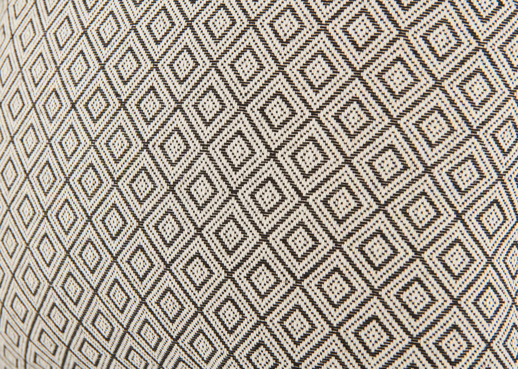 Coussin géo Ellis 20x20 noir/naturel
