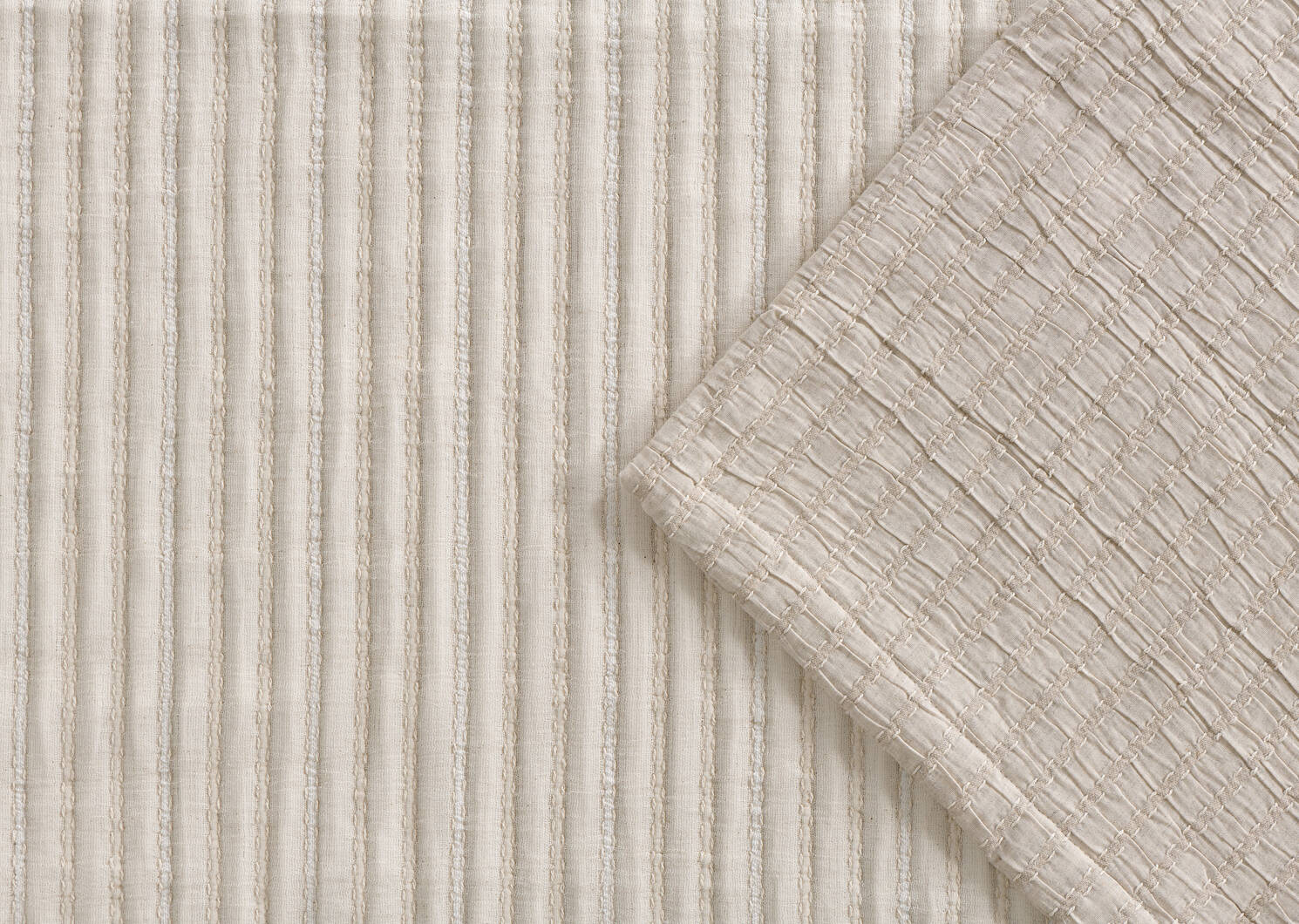 Monaco Cotton Coverlet Sand