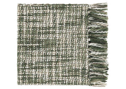 Betina Throw Green/Ivory