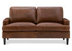 Savoy Custom Leather Loveseat