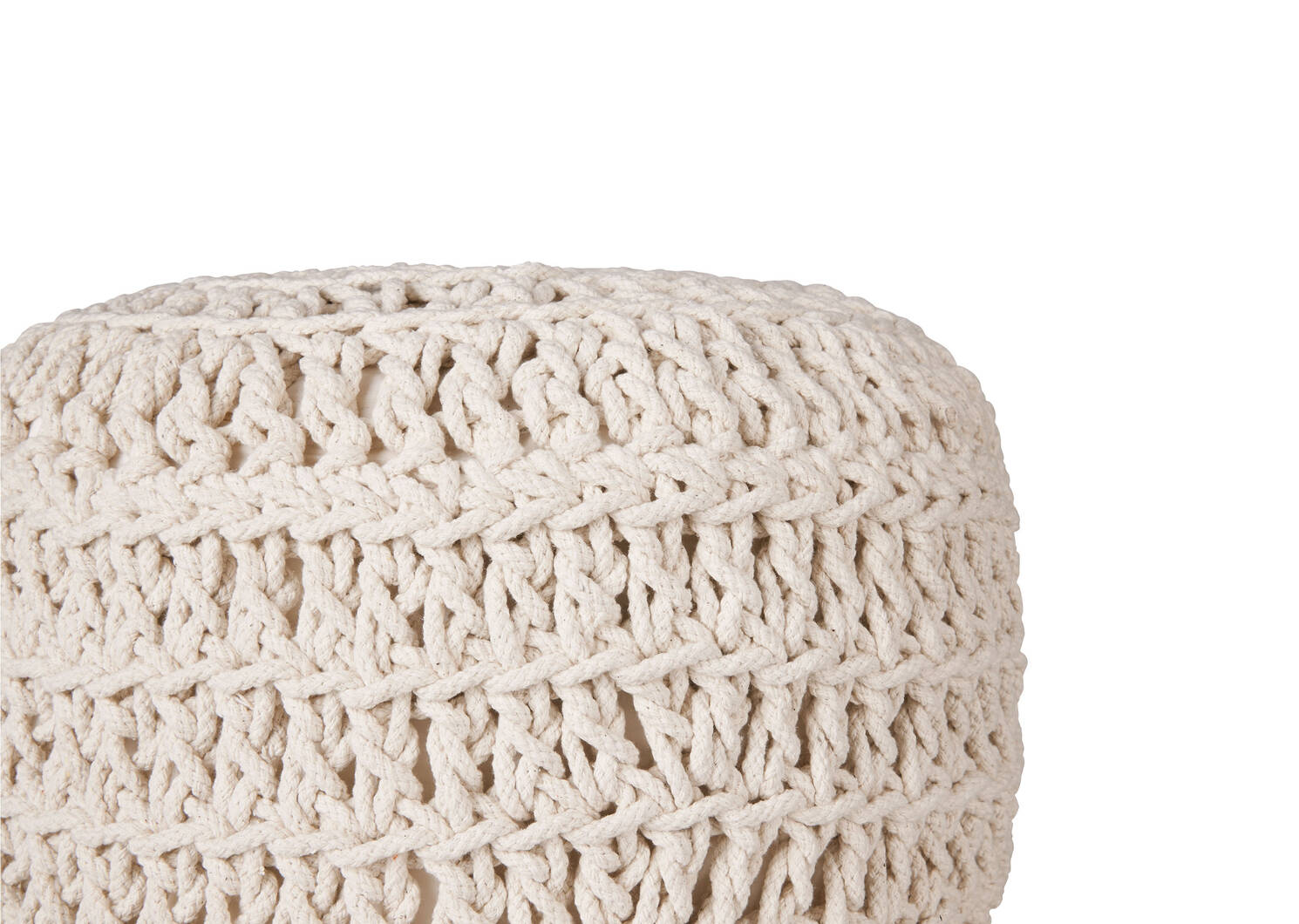 Pouf Daniela ivoire