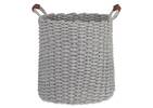 Grand panier à linge Corde gris multi