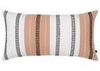 Coussin Drea 12x22 ivoire/sel rose/noir