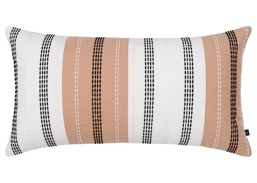 Drea Toss 12x22 Ivory/Pink Salt/Black