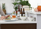 Crofton 16pc Dish Set Light Grey