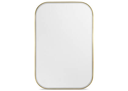 Erika Wall Mirror Rectangle Brass