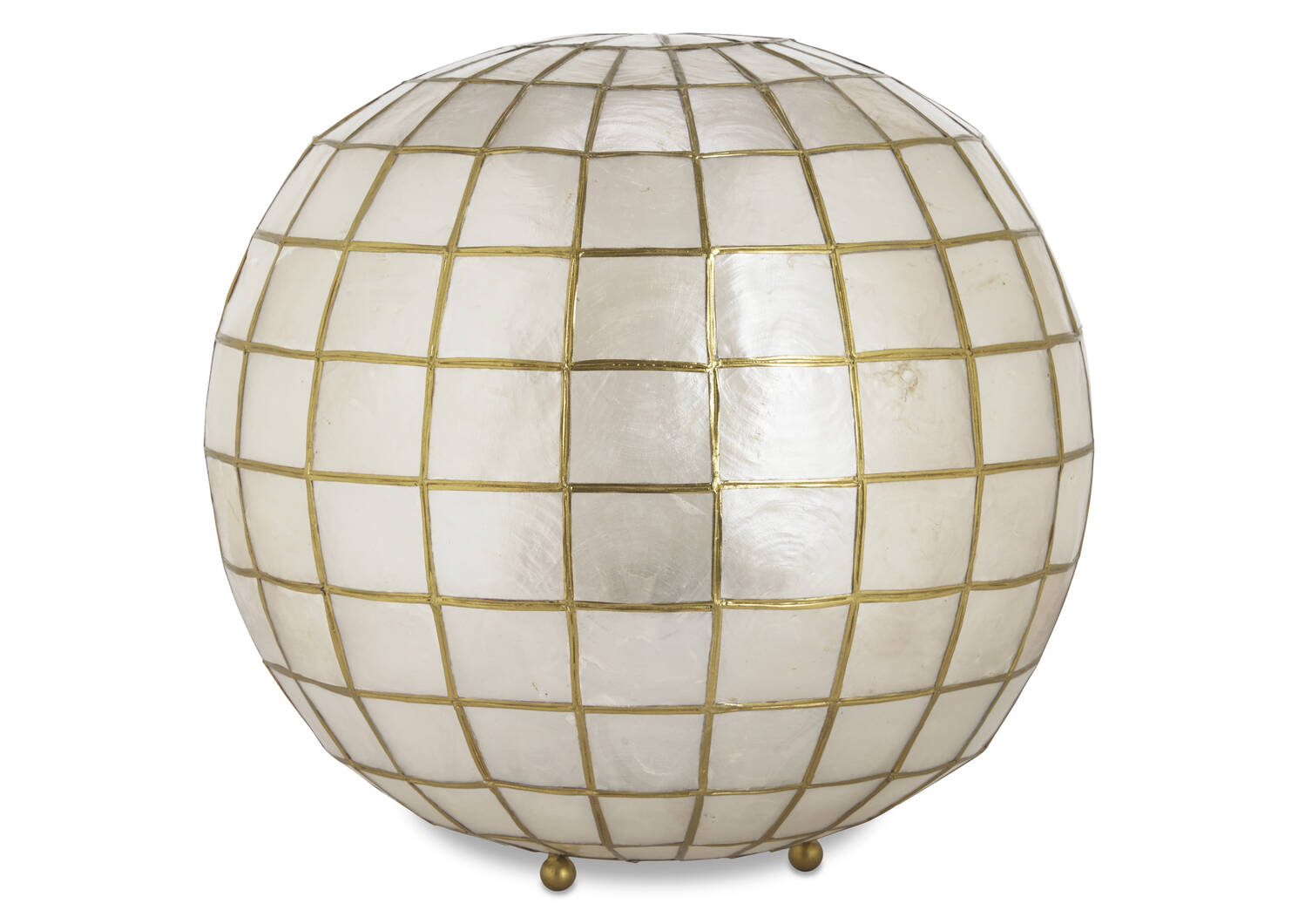 Ensley Capiz Ball Lamp
