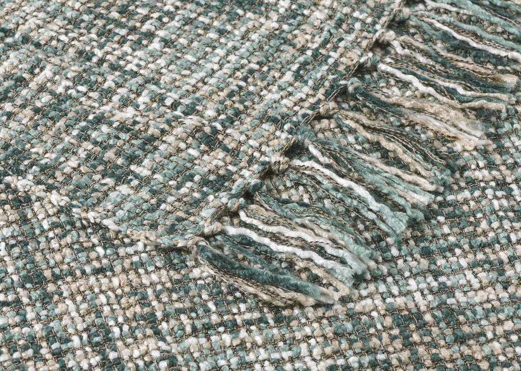 Betina Throw White/Blue/Pond