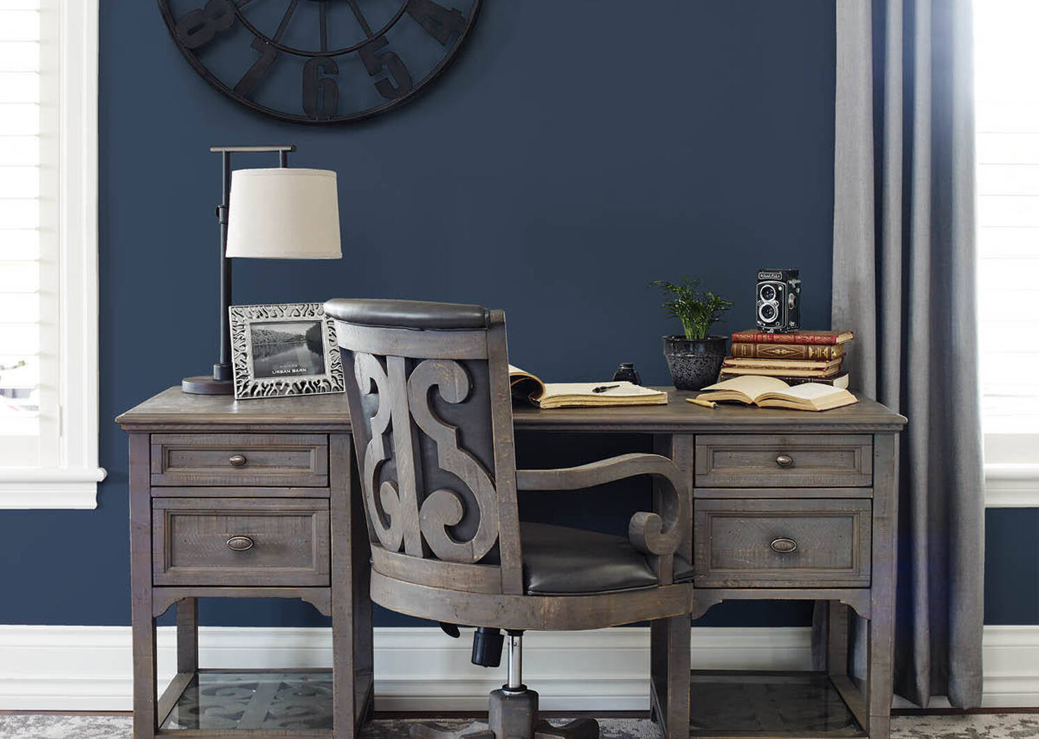 Churchill Desk -Pewter