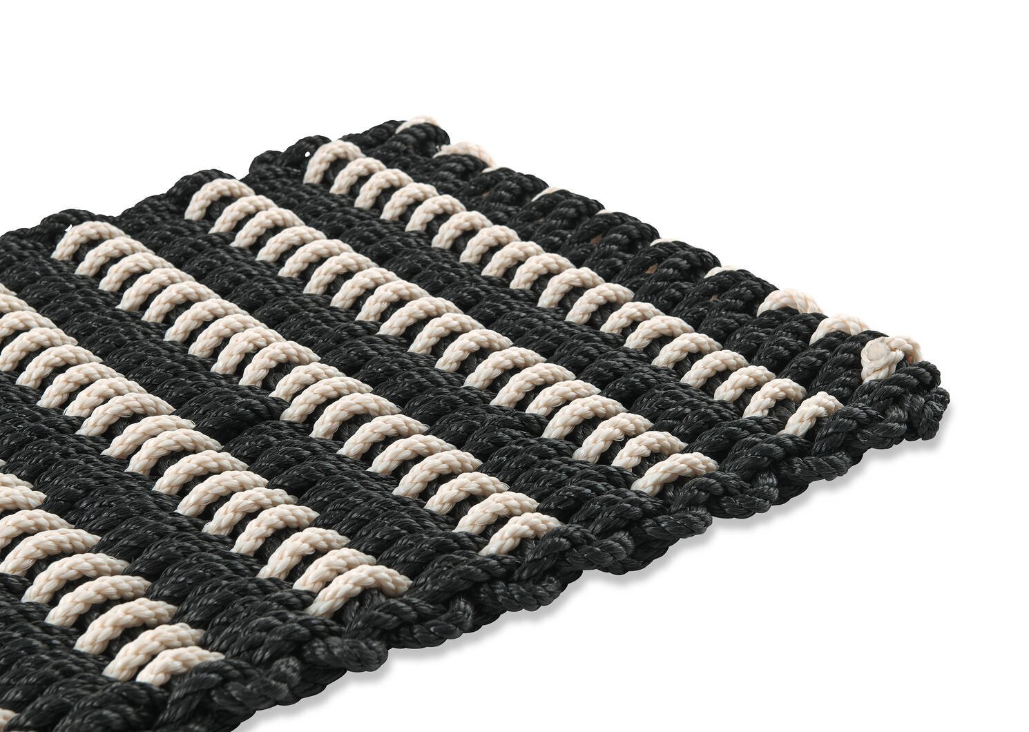 Paillasson Rope Weave noir/ivoire