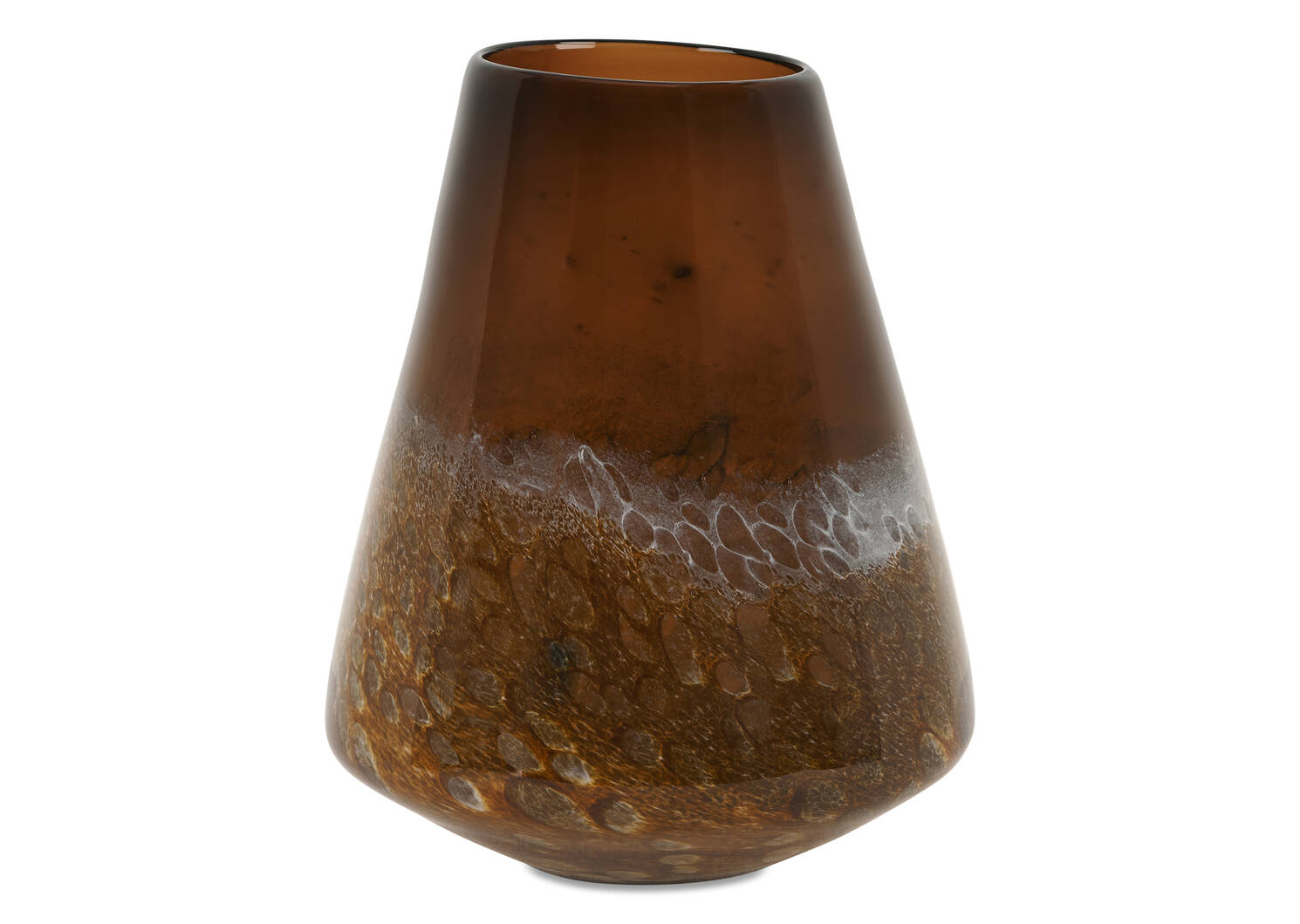 Dagny Vase Short Brown