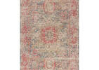 Tapis Azusa 96x120 sable/corail/bleu