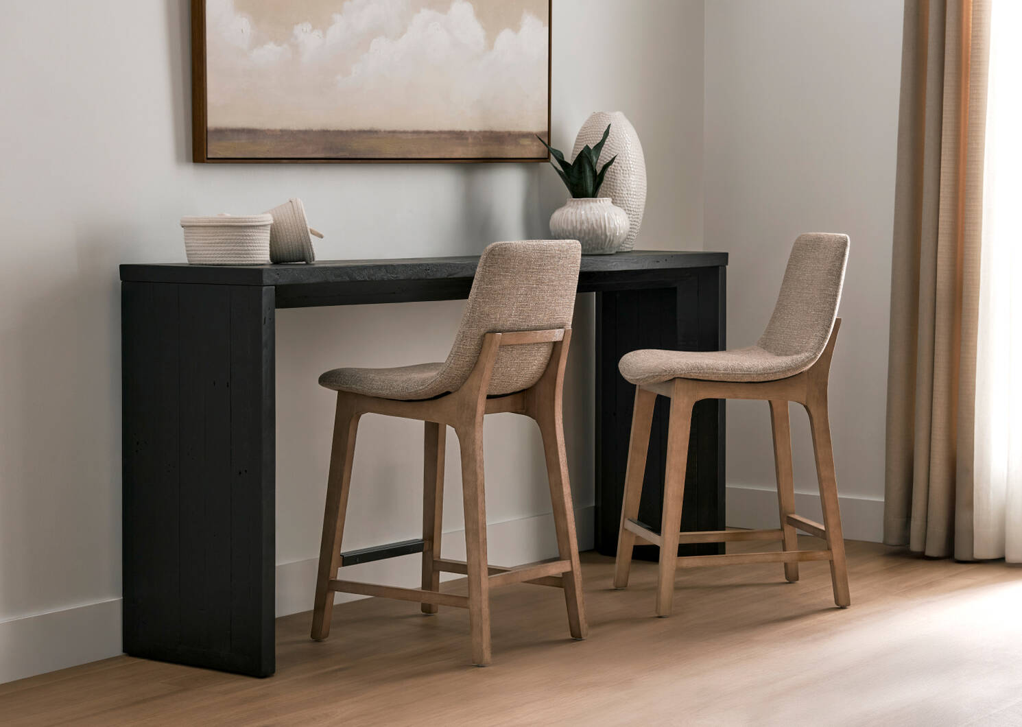 Ortega Counter Stool -Warner Sepia