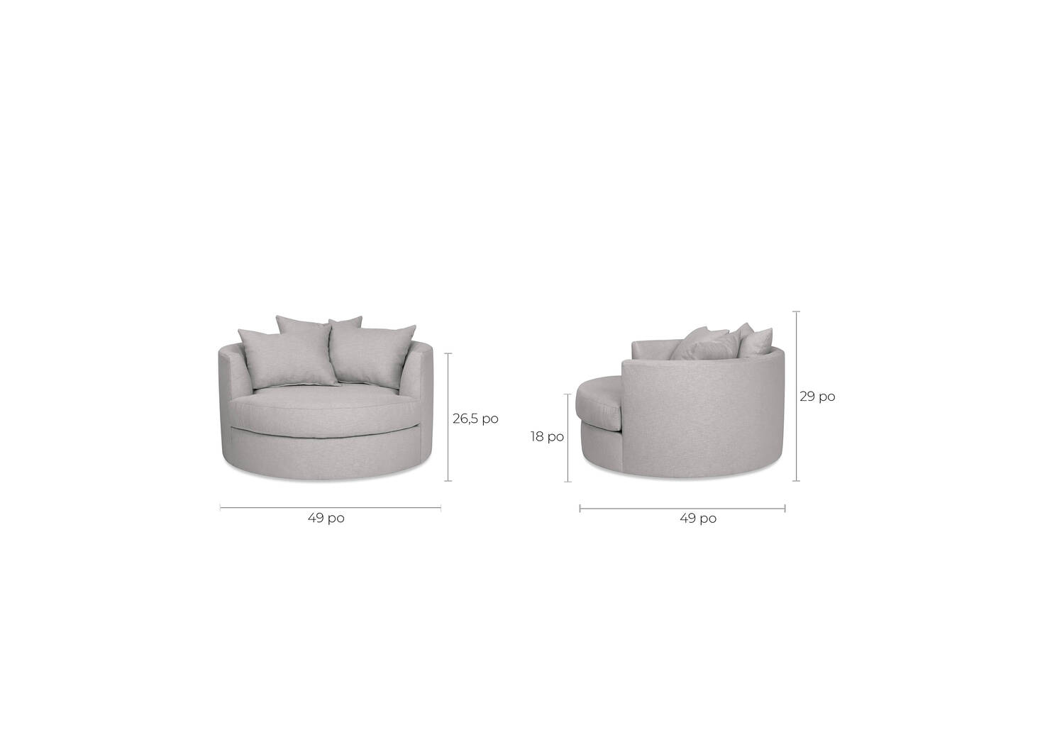 Fauteuil Nestle personnalisé