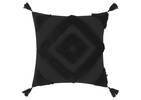 Coussin Niko 20x20 noir/noir