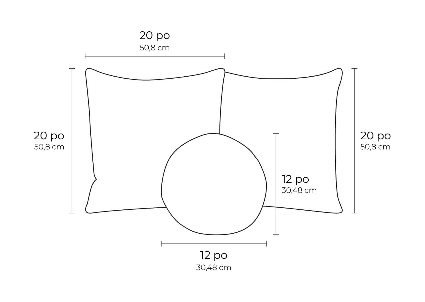 Combo coussins Moderne organique