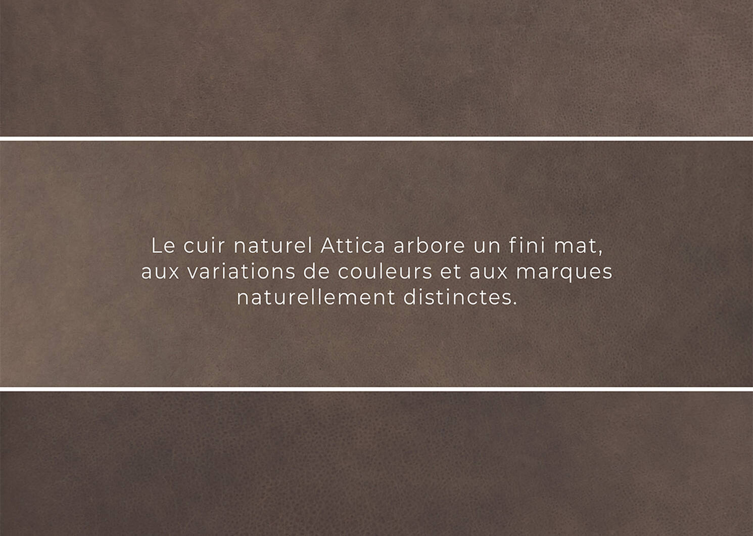 Canapé en cuir Brewer -Attica cacao