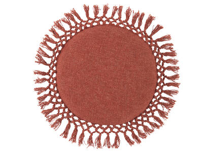 Coussin rond Orion 20 terracotta