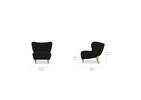 Fauteuil Emmy -Woolly noir