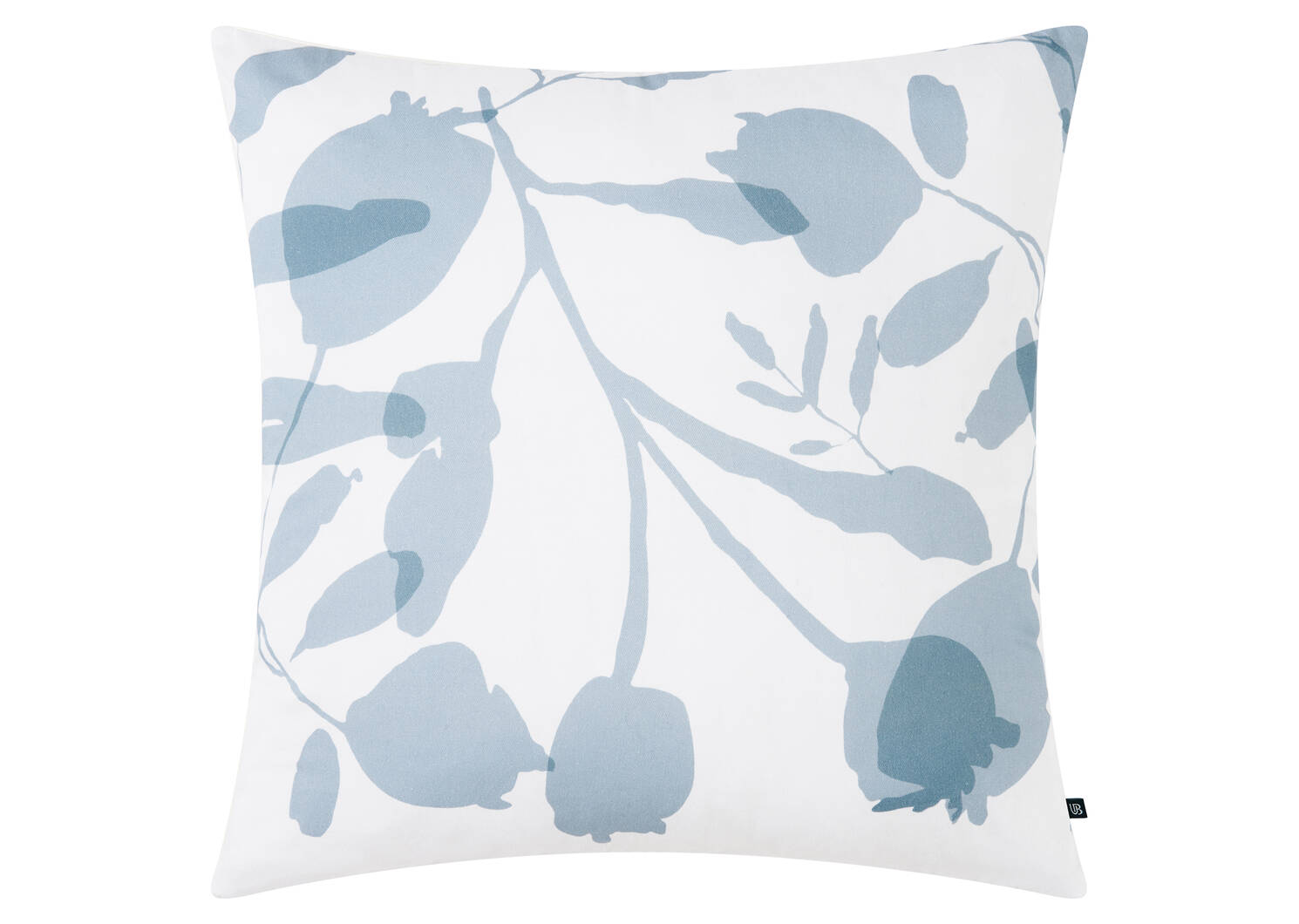 Coussin Calabasas 20x20 ivoire/bleu rive