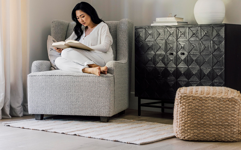 3. Sargent Jute Pouf