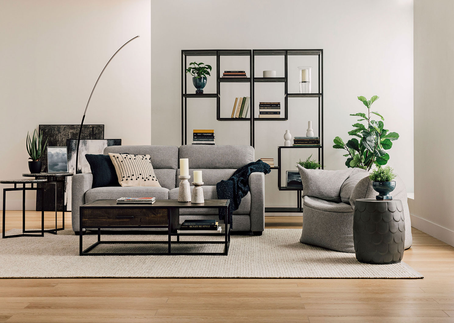 Stark LED Arc Floor Lamp