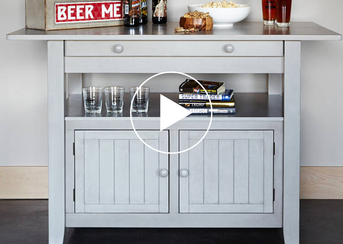 Cantina Ext Counter Table -Prairie Grey
