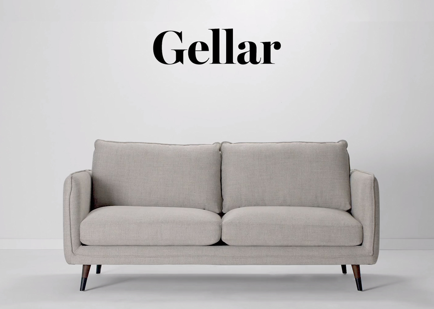 Gellar Sofa 77" -Axl Grey