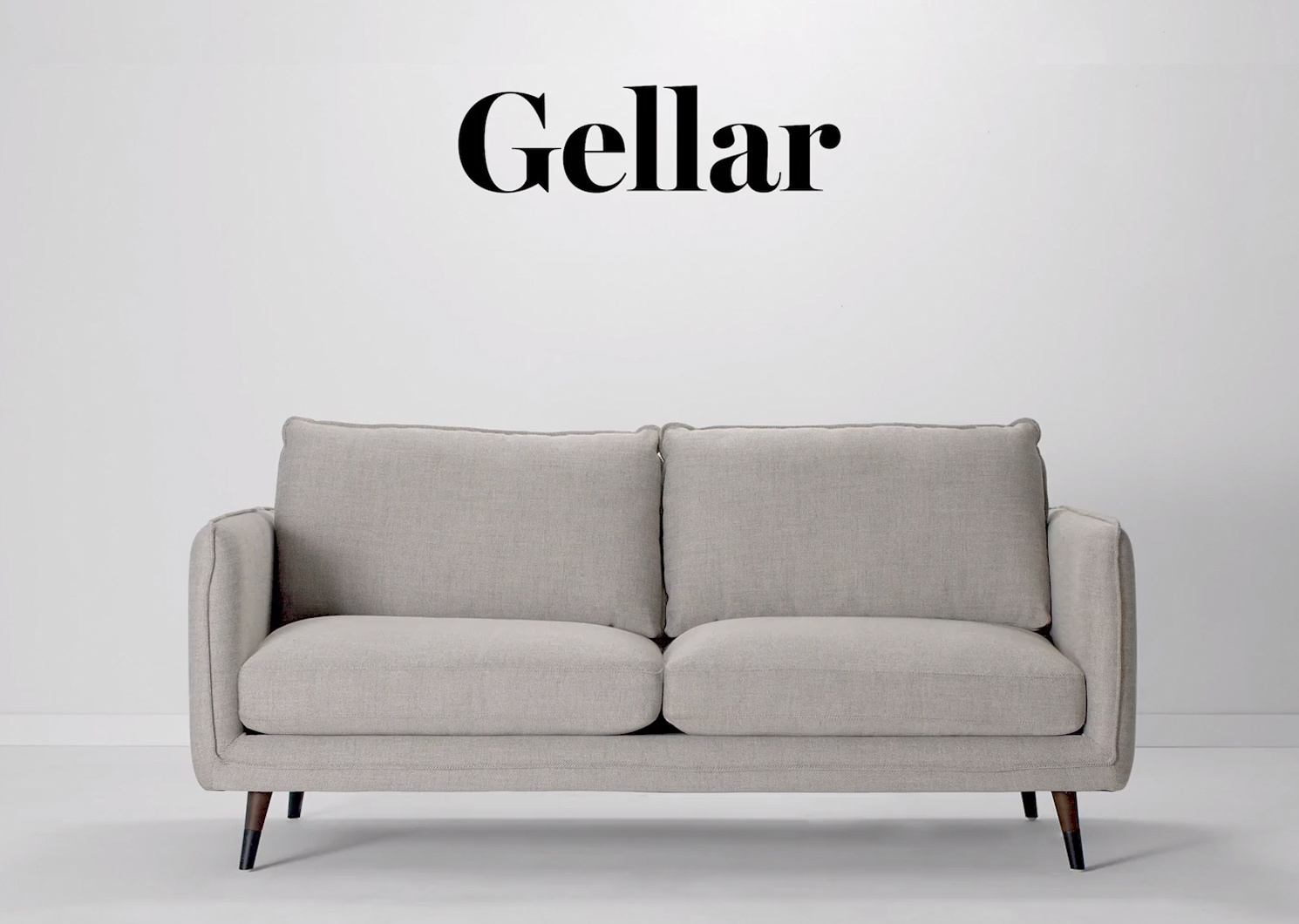 Gellar Sofa 94" -Axl Grey