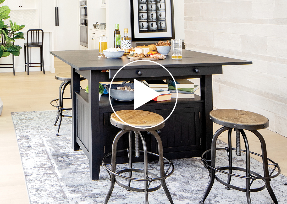 Cantina Ext Counter Table Prairie White
