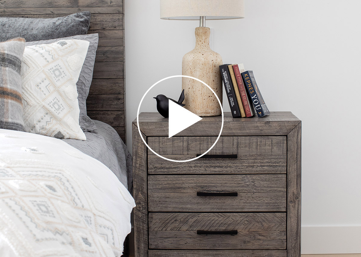 Woodland Nightstand 28 -Stanton Ash