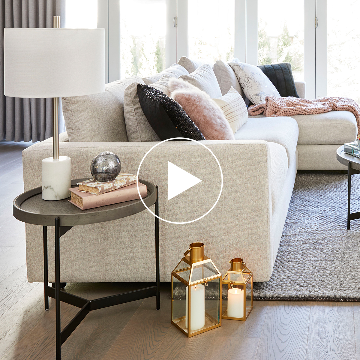 Darwin Side Table -Muse Smoke