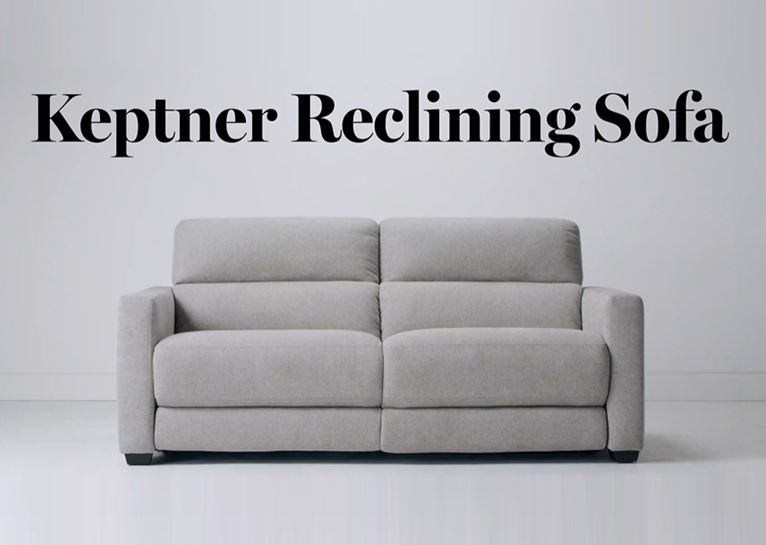 Keptner Reclining Sofa - Belfast Silver