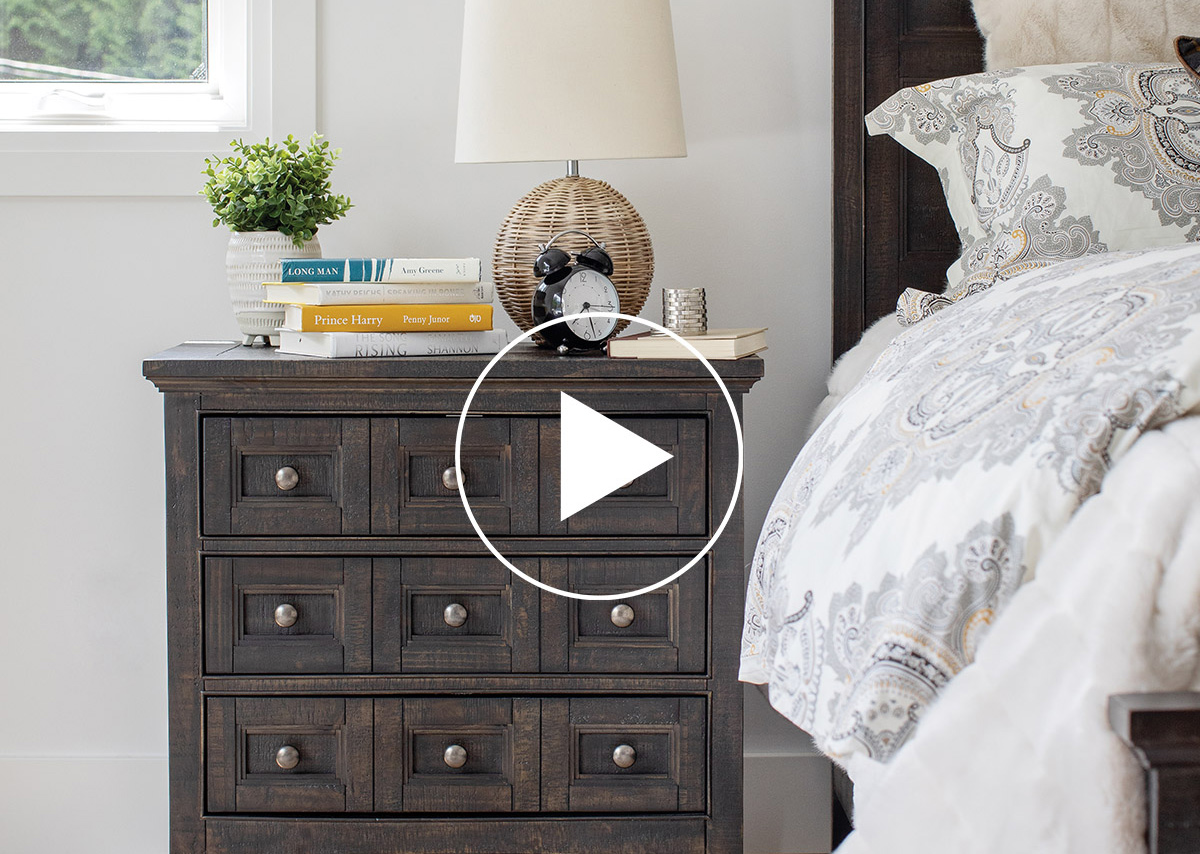 Parker Nightstand Heron Coal Urban Barn