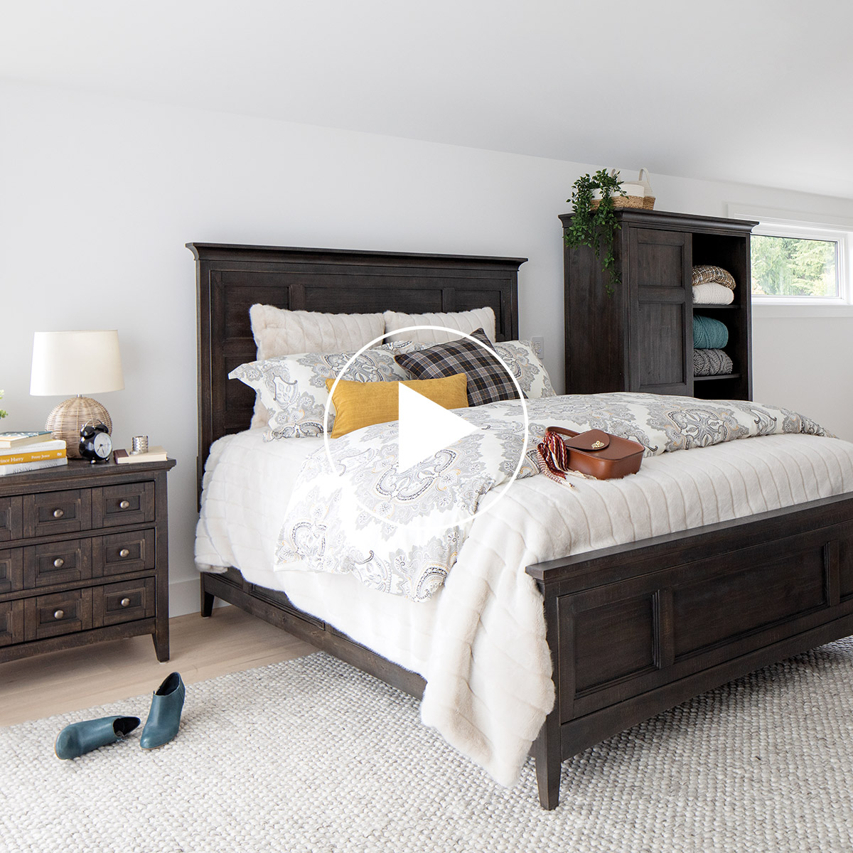 Parker Storage Bed -Heron Coal