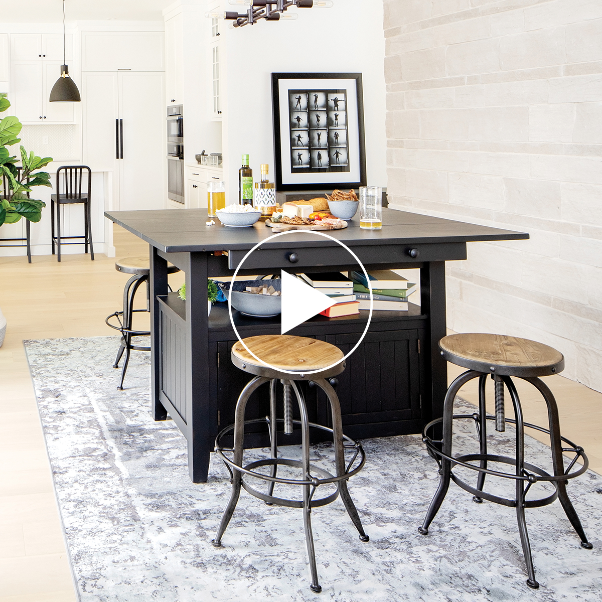 Cantina Ext Counter Table -Prairie Black