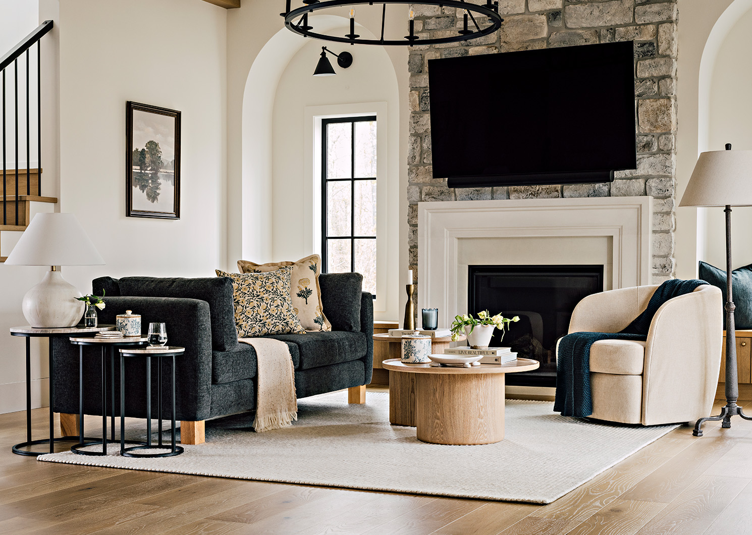 Fauteuil pivotant Viola -Nirvana ficelle