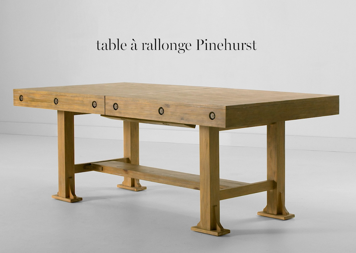 Table rall.rect. Pinehurst -Claire charb
